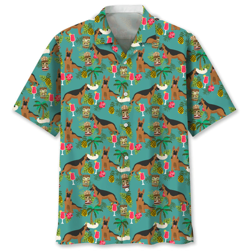 Trendy Cool Fashion Vintage Printed Shirt Men's Summer CSC04E2024243JR GlamzKart