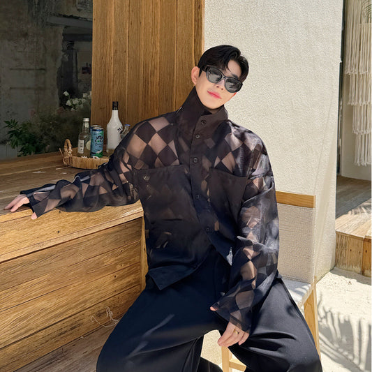 Summer Loose Sun Protection Plaid Casual Shirt GlamzKart