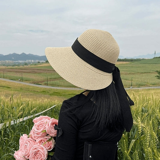 Sun Hat Women's Summer French Elegant Bow GlamzKart