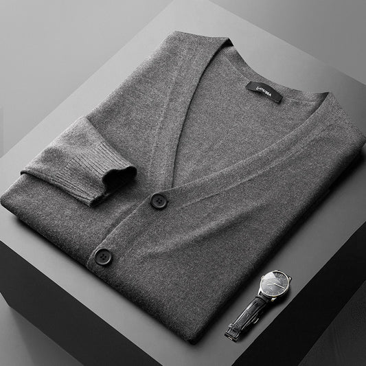 Thin Trendy Casual Outdoor Cotton Knitwear Black Sweater GlamzKart