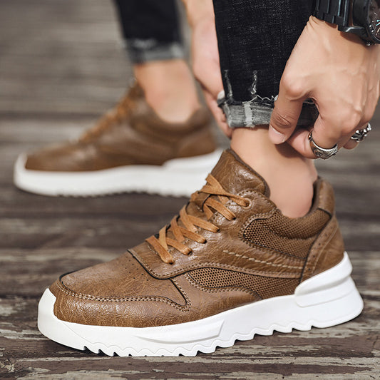 Invisible Wedge Hidden Heel Men's Casual Sports Shoes GlamzKart