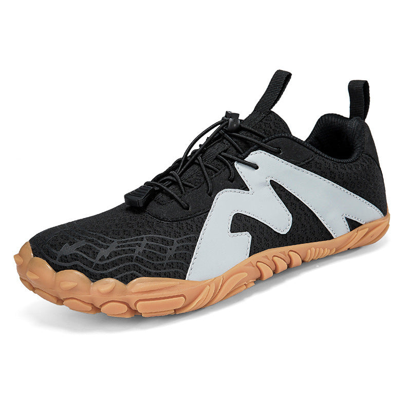 Breathable And Lightweight Outdoor Hiking Shoes A83 Black GlamzKart