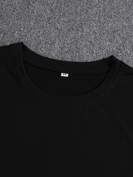 Simple Casual Men's Letter Short Sleeve T-shirt GlamzKart