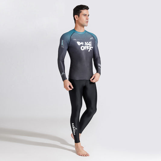 Swimming Suit Quick-drying Men's Long Sleeve GlamzKart