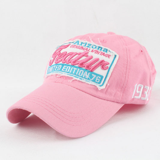 European And American Style Featur Letter Embroidered Peaked Cap Outdoor Casual Hat GlamzKart