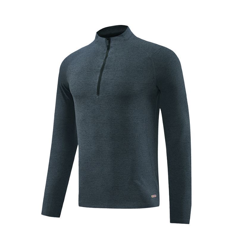 Sun Protection Long Sleeve T-shirt Men's Sports Fitness T-shirt Dark Gray GlamzKart