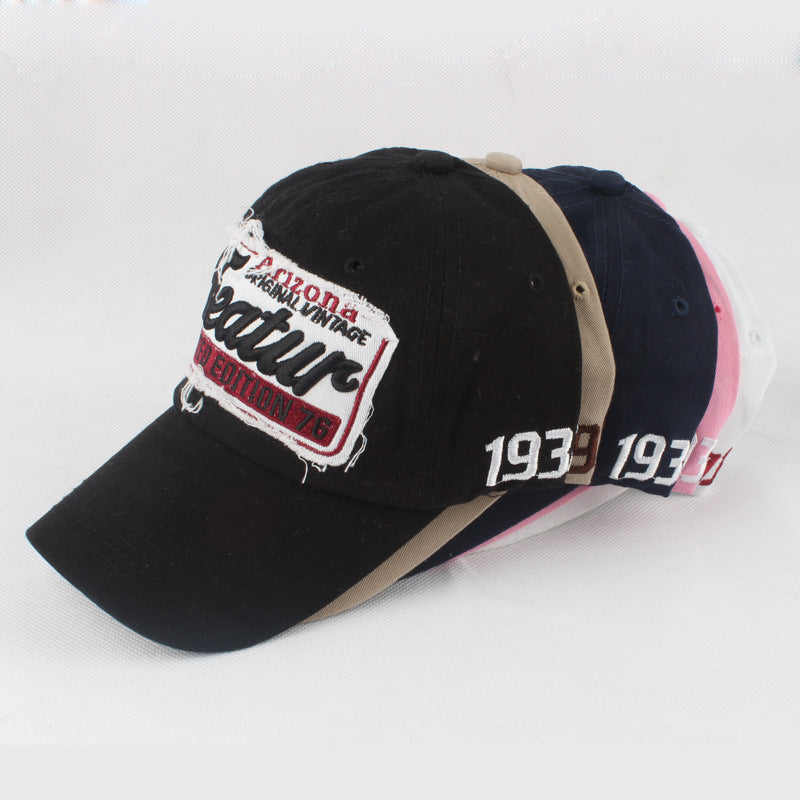 European And American Style Featur Letter Embroidered Peaked Cap Outdoor Casual Hat GlamzKart