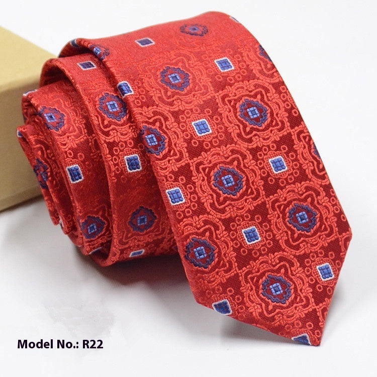 Fashion Exquisite Jacquard Tie Wedding Groom R22 GlamzKart