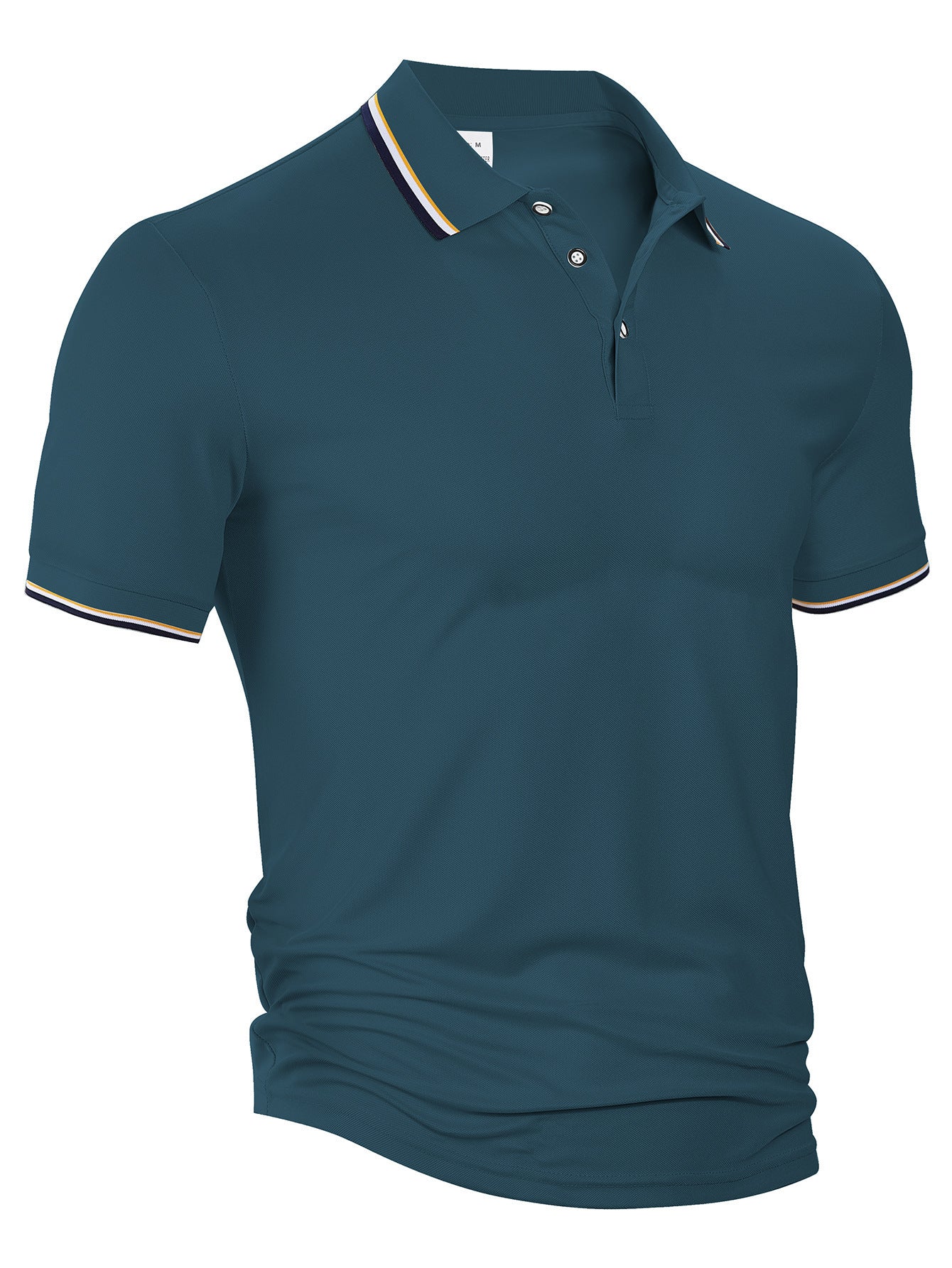 Summer Loose Lapels Short Sleeve Men Clam Green GlamzKart