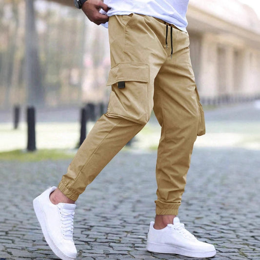 Workwear Casual Pants Drawstring Elastic Waist Track Pants GlamzKart