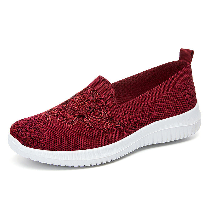 Summer New Low-cut Slip-on Women's Shoes G613 Red GlamzKart