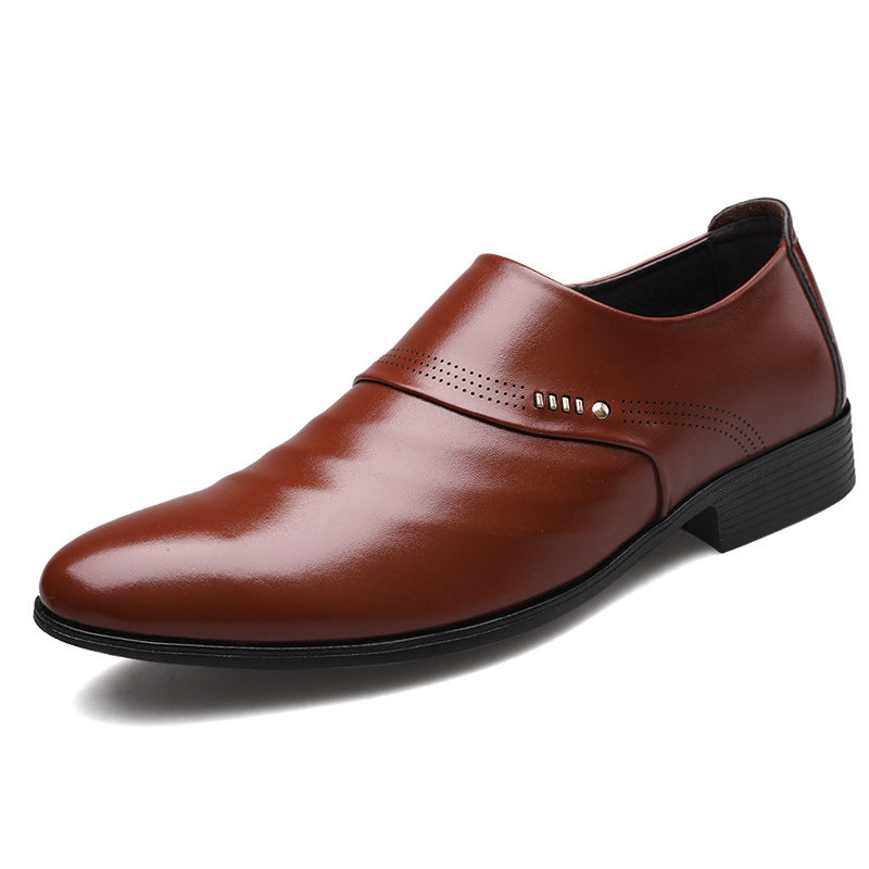 Casual Pointed Toe Leather Shoes Men GlamzKart