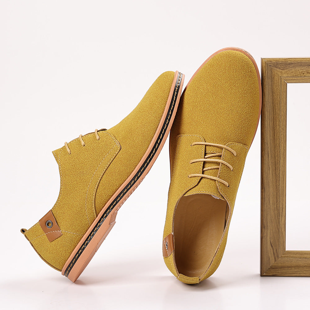 Personality Men's Casual Suede Shoes GlamzKart