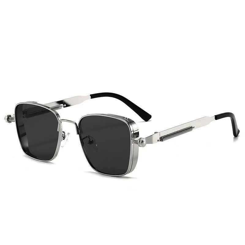 Men's Box Metal Retro UV Sun Glasses GlamzKart