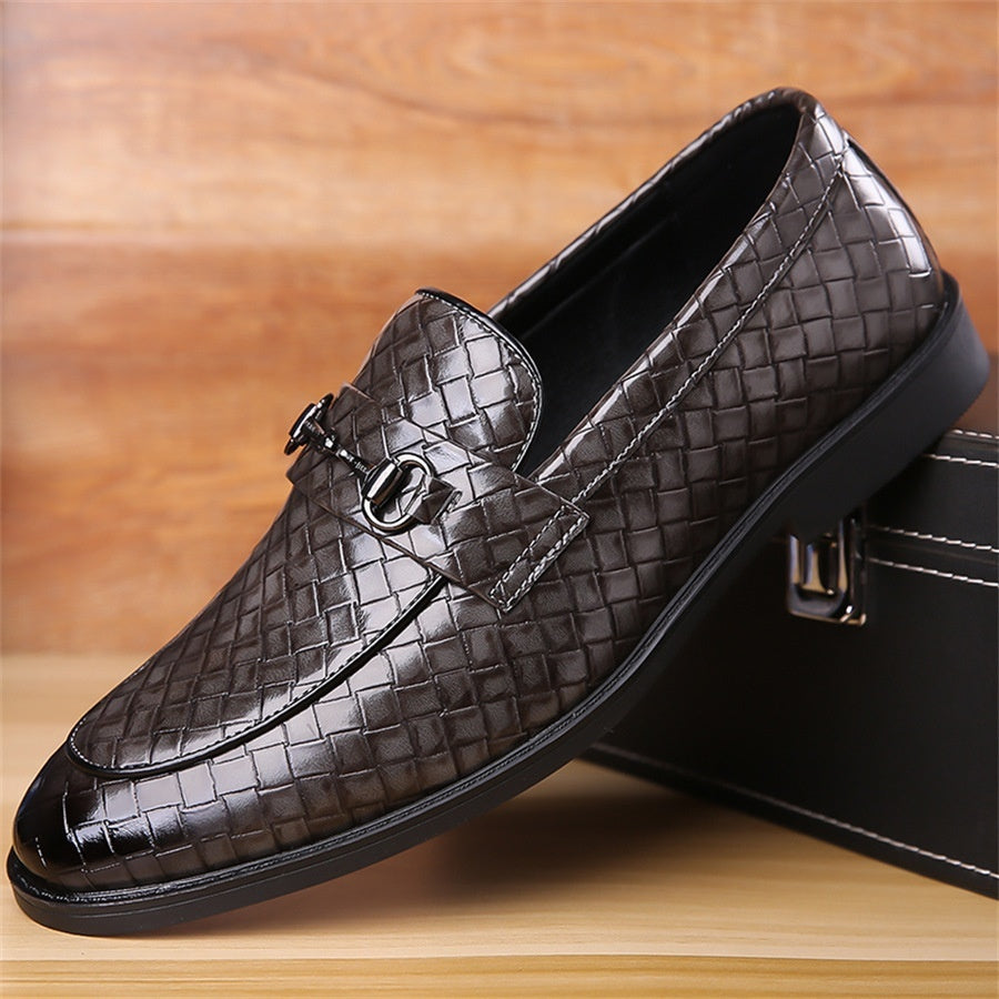 Simple Light Soft Bottom Men's Thin Shoes Gray GlamzKart