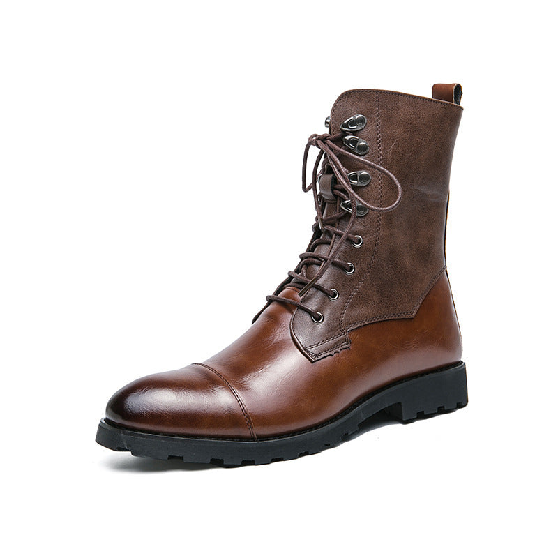 Fall Winter Lace-up Booties Black Locomotive Denim GlamzKart