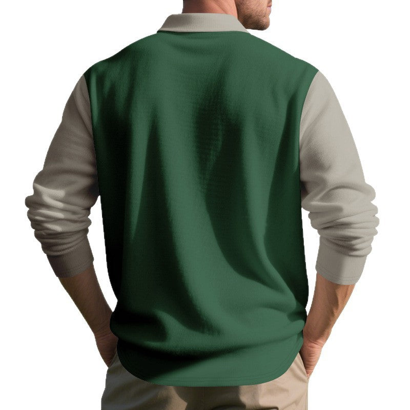 Golf Lapel Long-sleeved T-shirt Bottoming Shirt GlamzKart