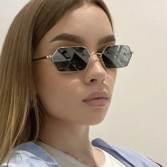 Women's Fashion Personality Polygonal Sunglasses GlamzKart