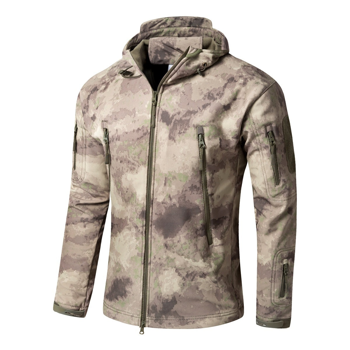 Shark Skin Soft Shell Outdoor Shell Jacket Sand Ruins GlamzKart