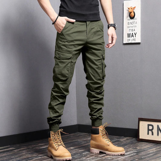 New Summer Casual Drawstring Workwear Pants Men GlamzKart