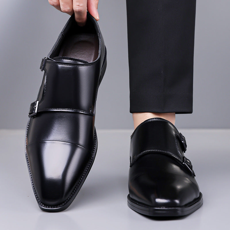 Leather Shoes Men's Business Shoes Oxford GlamzKart
