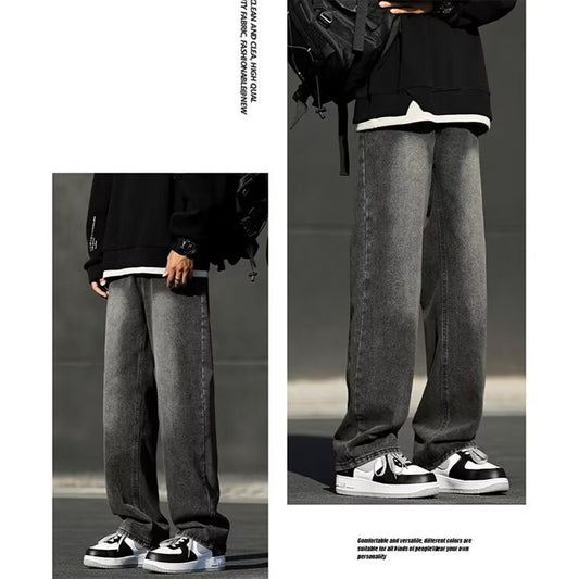 Men's Spring American Smoky Black Jeans GlamzKart