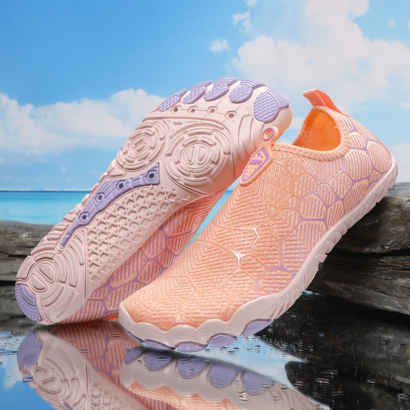 Outdoor Sports Hiking Shoes Beach C802 lotus root powder Sole with nails GlamzKart