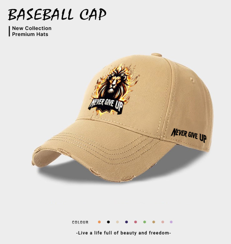 European And American Style Men's Casual Baseball Cap Beige GlamzKart