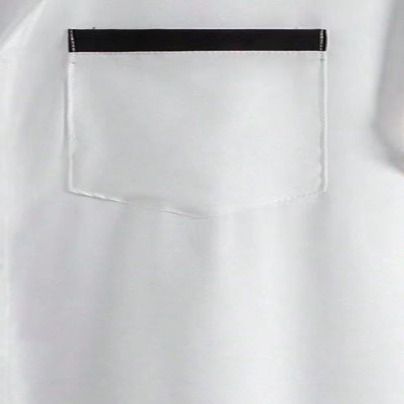 Summer New Men's Color Matching Fashion Short Sleeve Shirt GlamzKart