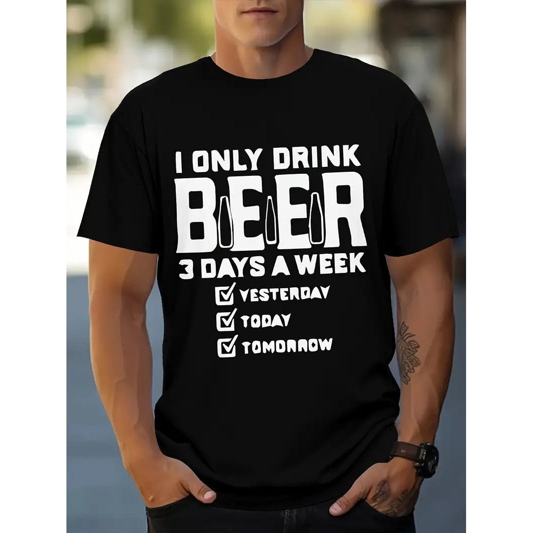 Exercise Casual Men's Clothes Cartoon Anime Round Neck T-shirt GlamzKart