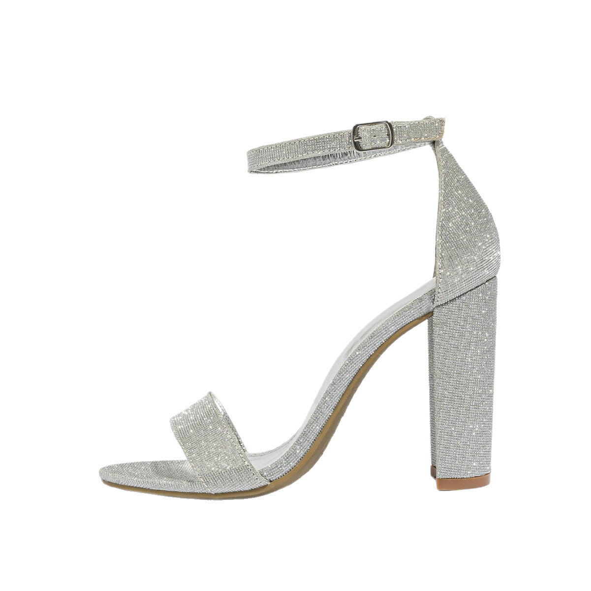 Chunky Heel Sandals Fashion European And American Style High Heel Sandals Women's Classy Shoes GlamzKart