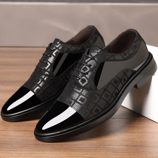 Men's Versatile Spring And Autumn Business Leather Shoes GlamzKart