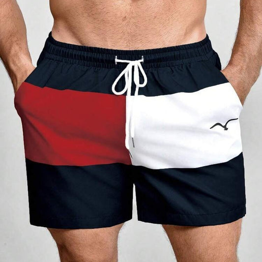 Printed Drawstring Waist Diagonal Pocket Casual Pants GlamzKart