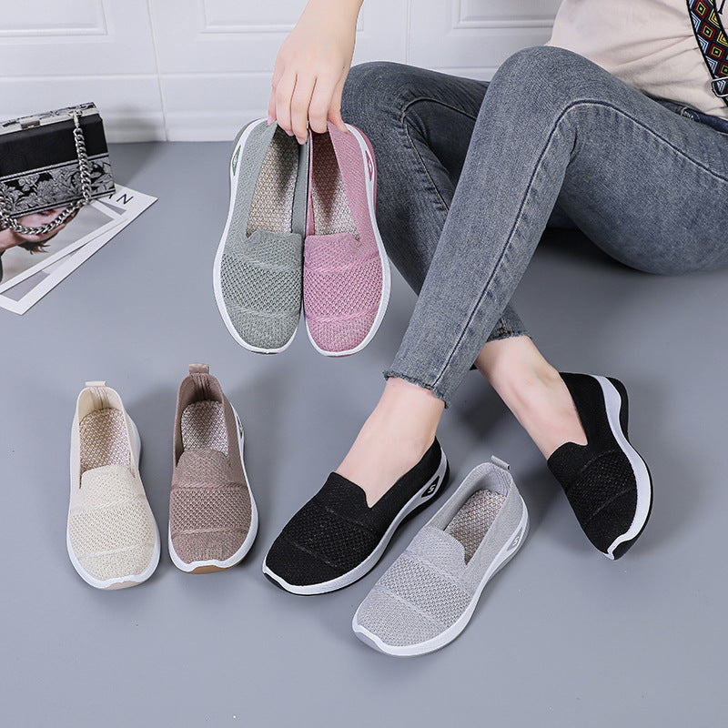Shoes Soft Bottom Comfortable Old Beijing Cloth Shoes Shallow Mouth GlamzKart