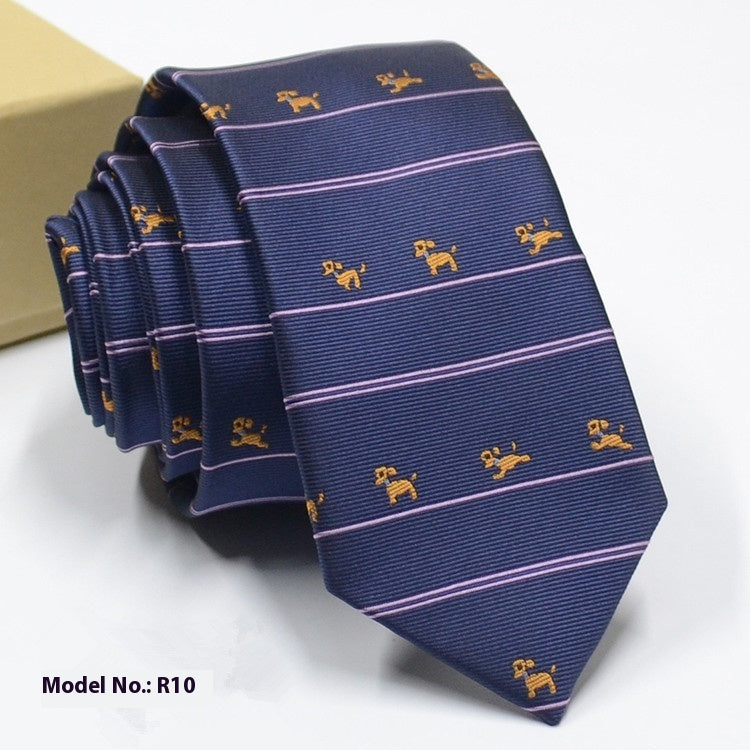 Fashion Exquisite Jacquard Tie Wedding Groom R10 GlamzKart