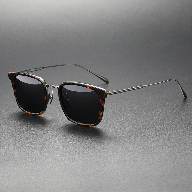 Women's Sunglasses High-grade Polarized Trend Silver Frame Black And Gray GlamzKart
