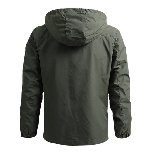 Mountaineering Shell Jacket Windcheater Outdoor Sports Jacket Men's Clothing GlamzKart