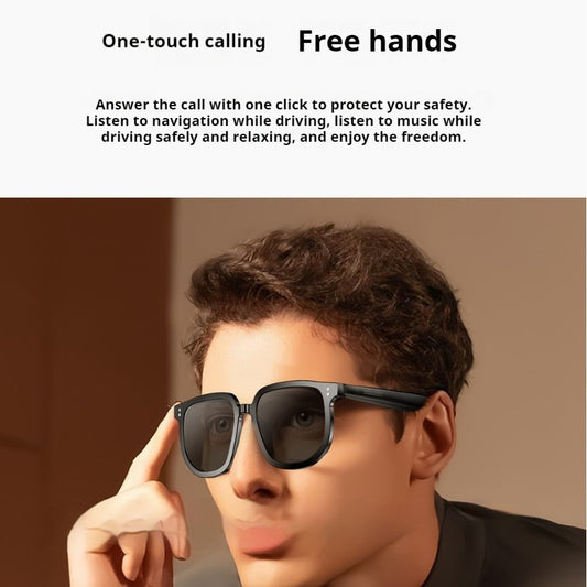 AI Smart Glasses Call Wireless Bluetooth Audio Sunglasses GlamzKart