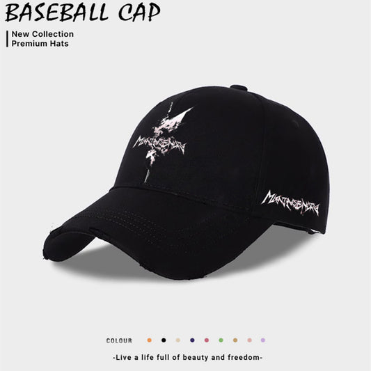 European And American Style Men's Casual Baseball Cap Black GlamzKart