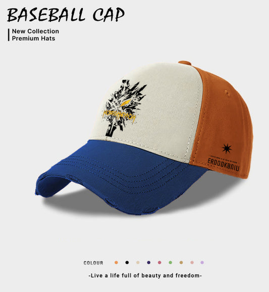 European And American Style Men's Casual Baseball Cap Blue GlamzKart