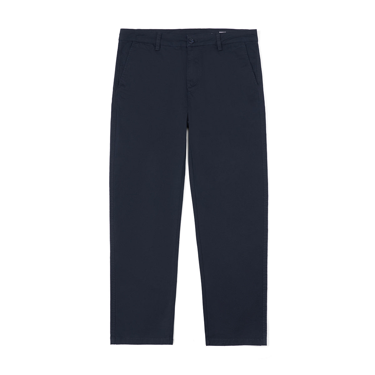 Casual Pants Men's Business Shirt Solid Color Stretch Cotton Cropped Pants Blue GlamzKart