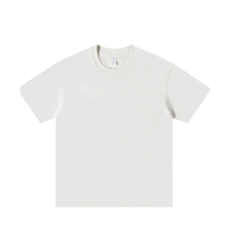 All-matching Round Neck Short Sleeves Loose Heather Gray GlamzKart
