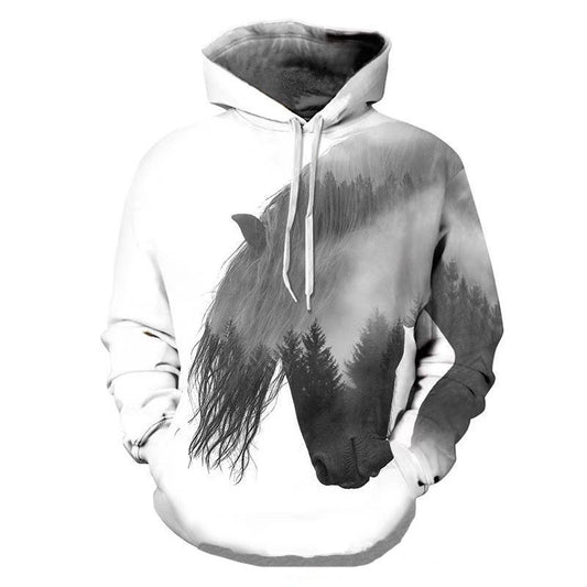 Printed Men's And Women's Hoodie 12color GlamzKart