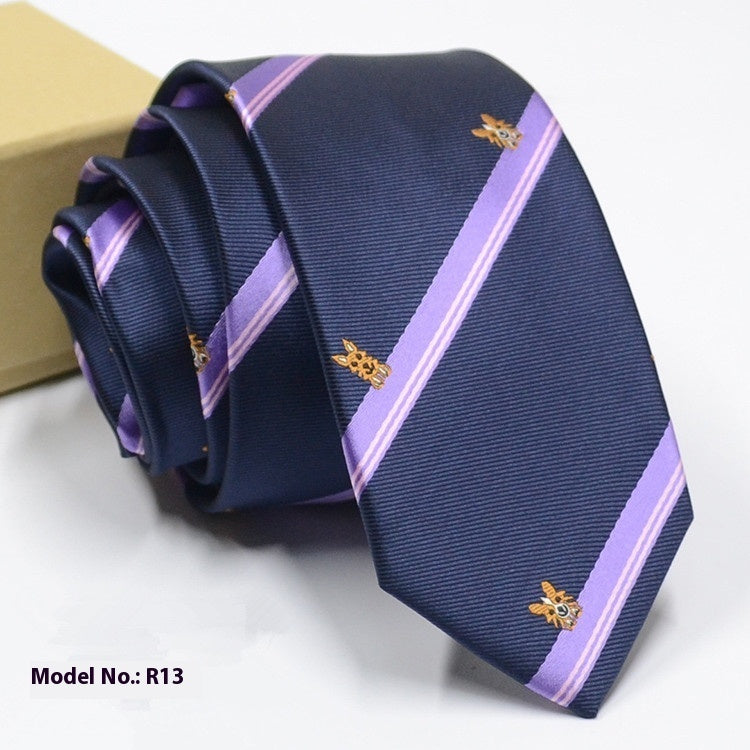 Fashion Exquisite Jacquard Tie Wedding Groom R13 GlamzKart
