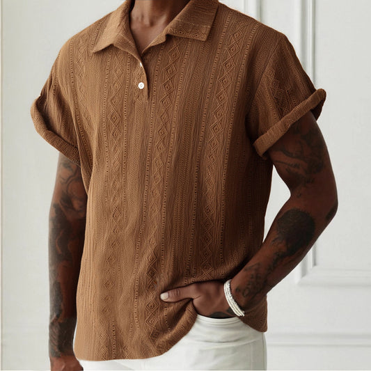 Men's Breathable Hollow-out Lightweight Casual Top GlamzKart