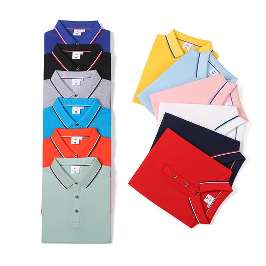 Polo Shirt Custom Lapel Work Clothes Custom Summer Ice Silk Short Sleeve GlamzKart