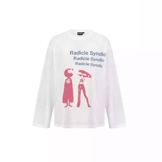 Spring And Autumn Pure Cotton Men And Women Loose Casual Top Long Sleeve GlamzKart