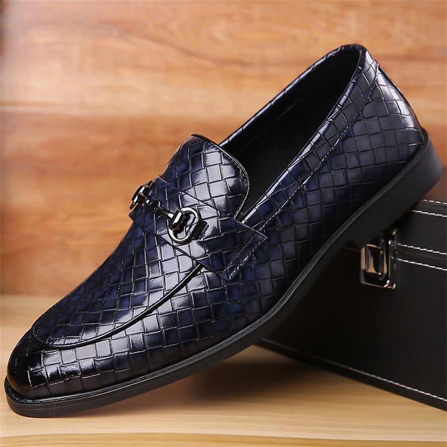 Simple Light Soft Bottom Men's Thin Shoes Blue GlamzKart