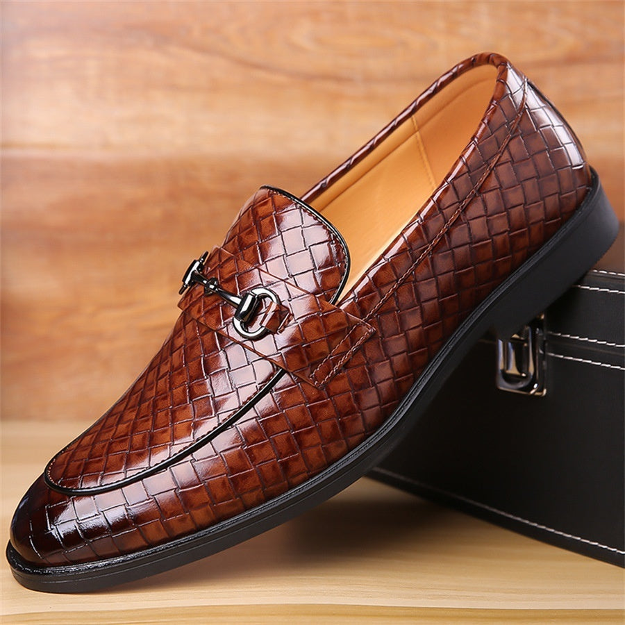 Simple Light Soft Bottom Men's Thin Shoes Light Brown GlamzKart