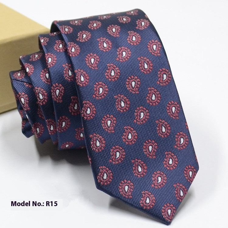Fashion Exquisite Jacquard Tie Wedding Groom R15 GlamzKart